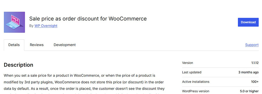 معرفی افزونه Sale price as order discount for WooCommerce